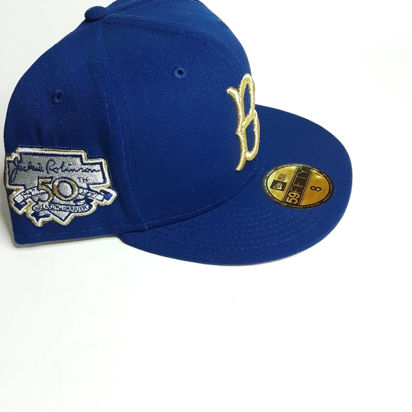 New Era x Lids HD Brooklyn Dodgers Thank You Jackie 2.0 59FIFTY Fitted Cap - Picture 5 of 11